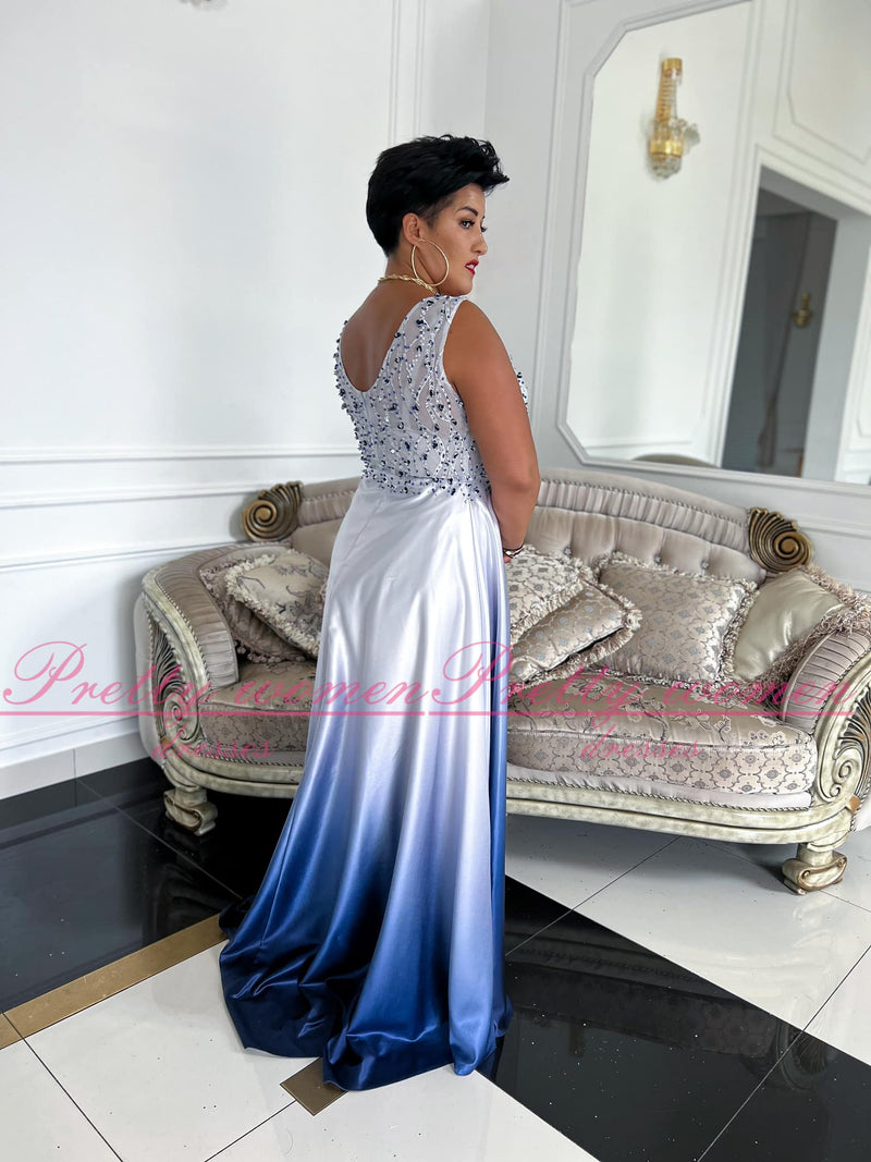 Natali  bleu ciel marine