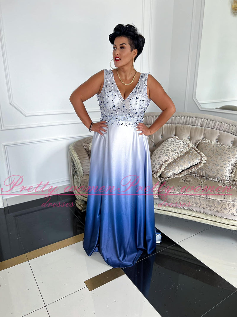 Natali  bleu ciel marine