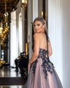 Lolita maxi noir rose poudré
