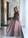 Lolita maxi noir rose poudré
