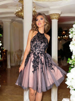 Lolita mini noire rose poudré