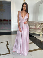 Ilona paillettes rose clair