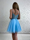 Exclusive courte bleu ciel