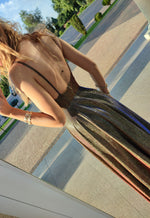 Ilona paillettes cuivre multicouleur