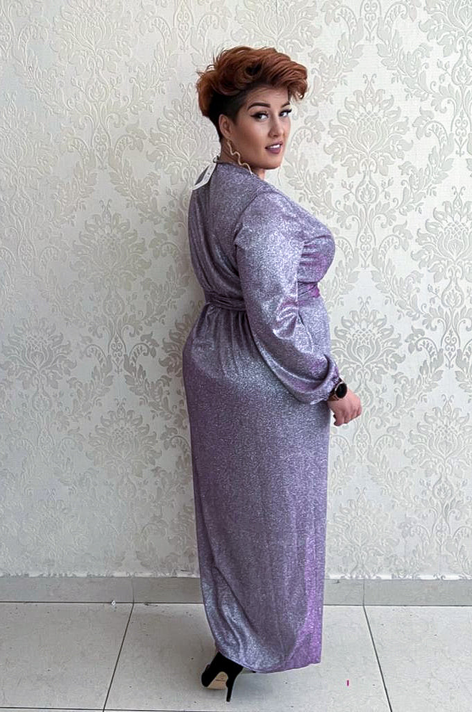 Nancy maxi argenté et lueur violette