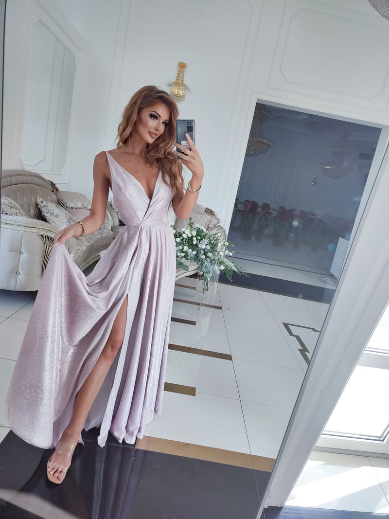 Ilona paillettes rose clair
