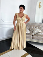 Ilona paillettes manches gold