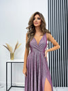 Ilona paillettes argent fuchsia