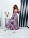 Ilona paillettes argent fuchsia