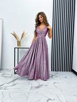 Ilona paillettes argent fuchsia