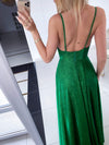 Ilona paillettes vert bouteille